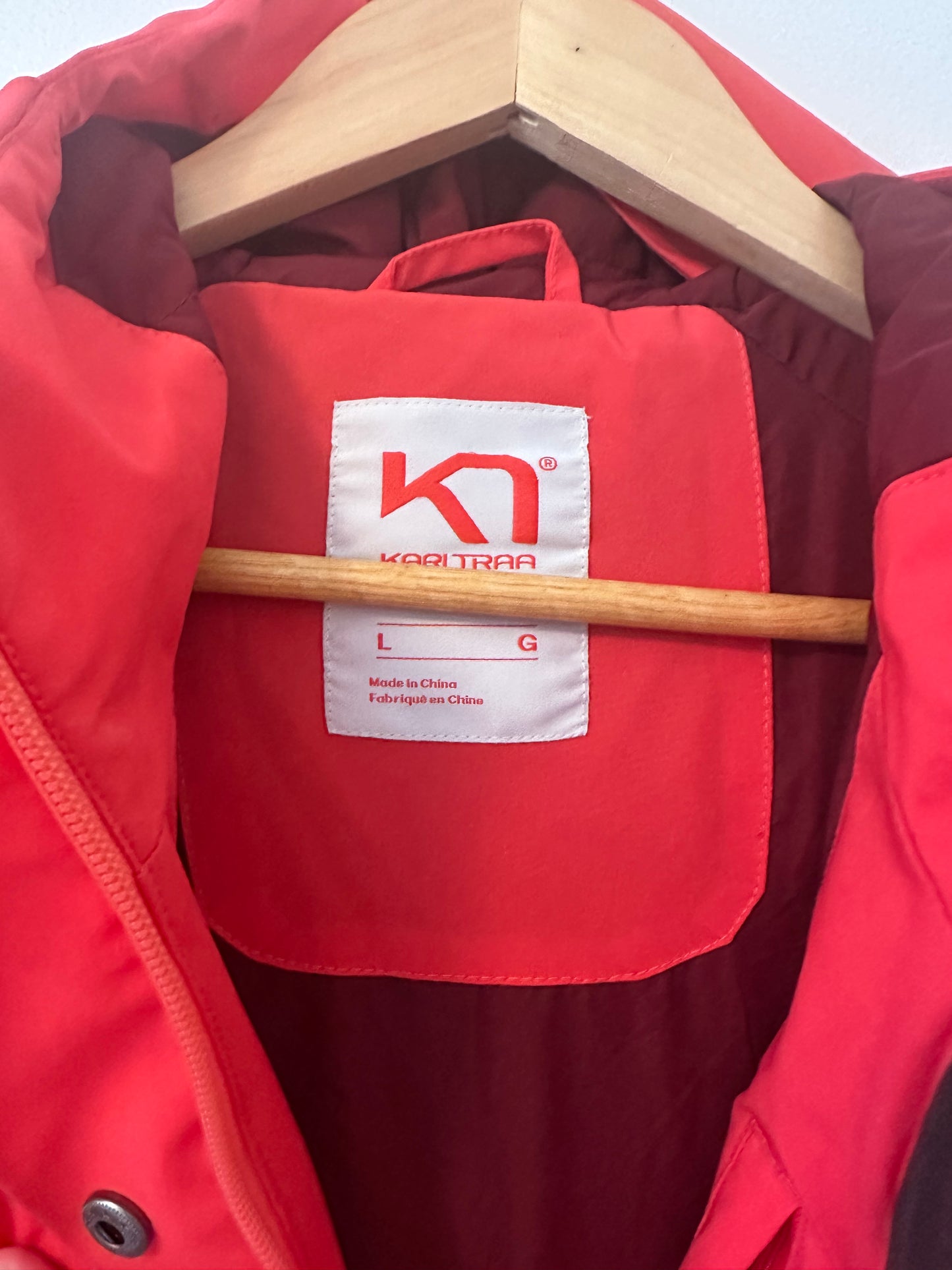 Kari Traa Women's Ragnhild Down Jacket in Red - Size Large