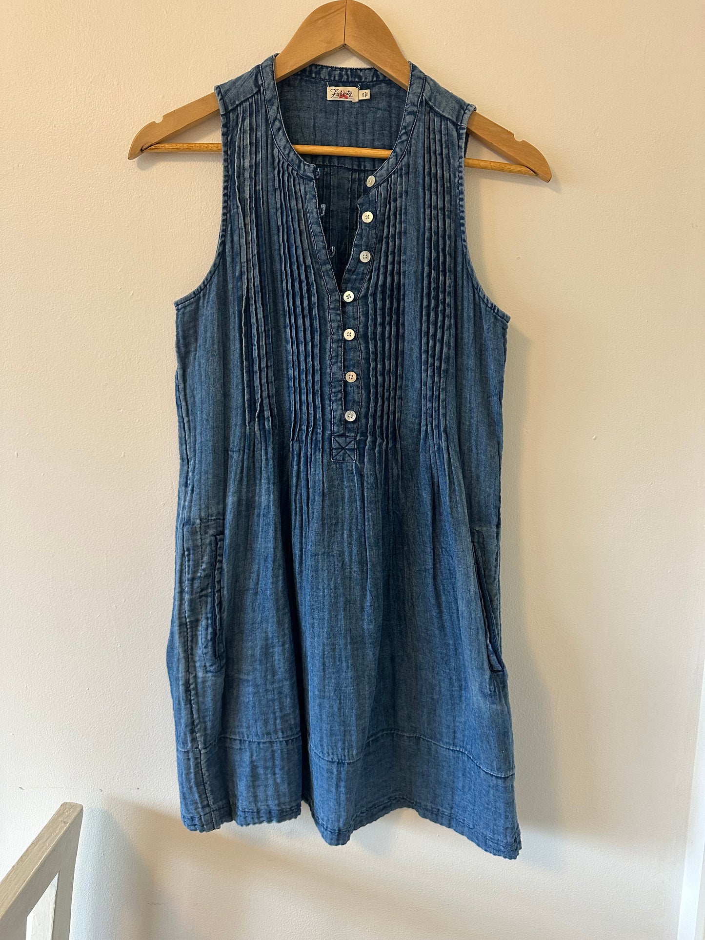 Faherty Isha Basketweave Dress Size Small