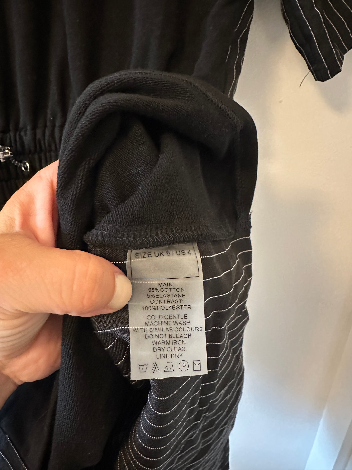 Maniere De Voir Asymmetrical Striped Mini Dress - Size 4