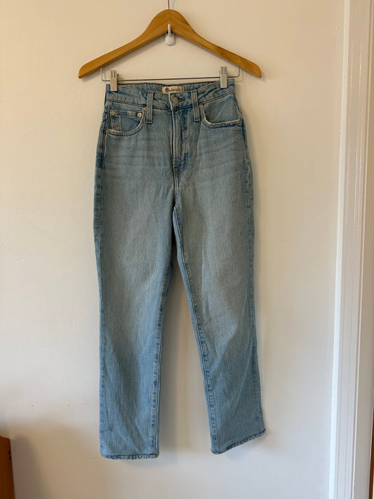 NWT Madewell Classic Blue The Perfect Vintage Jeans in Comfort Stretch | Size 25