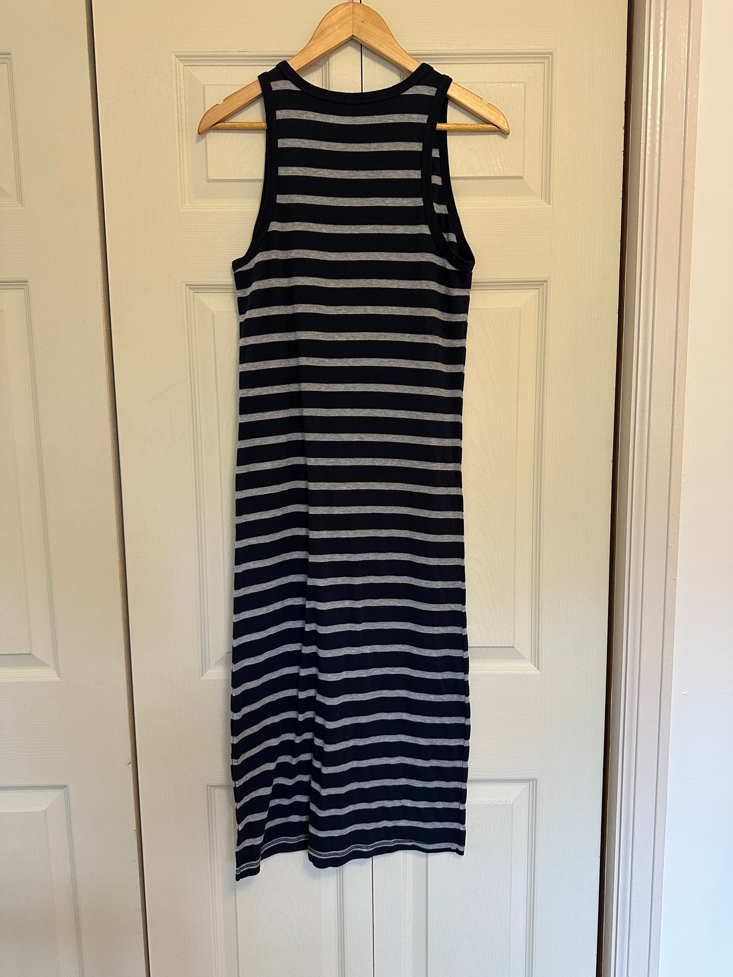 Michael Stars Ruby Dress in Striped Admiral Navy and Gray Size Large
