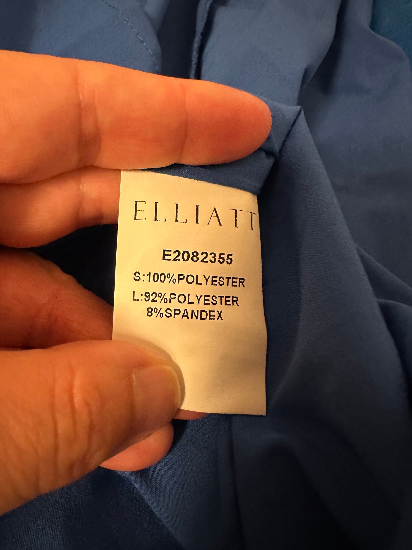 Elliatt Sylliott High Low Ruffle Chiffon Dress in Blue | Size Medium