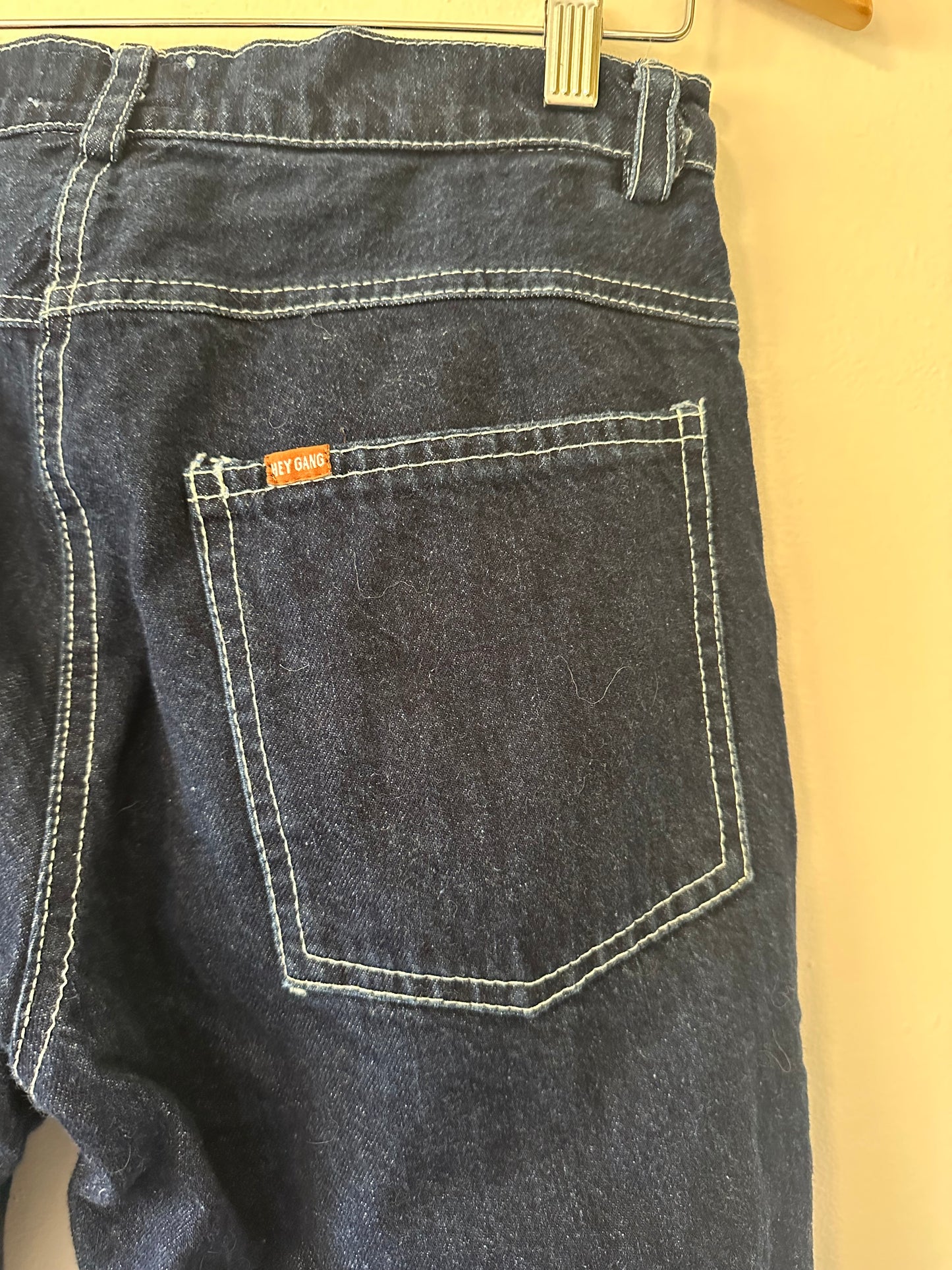 Hey Gang Denim Workpants Blue Straight Leg Women's Jeans | Size 1