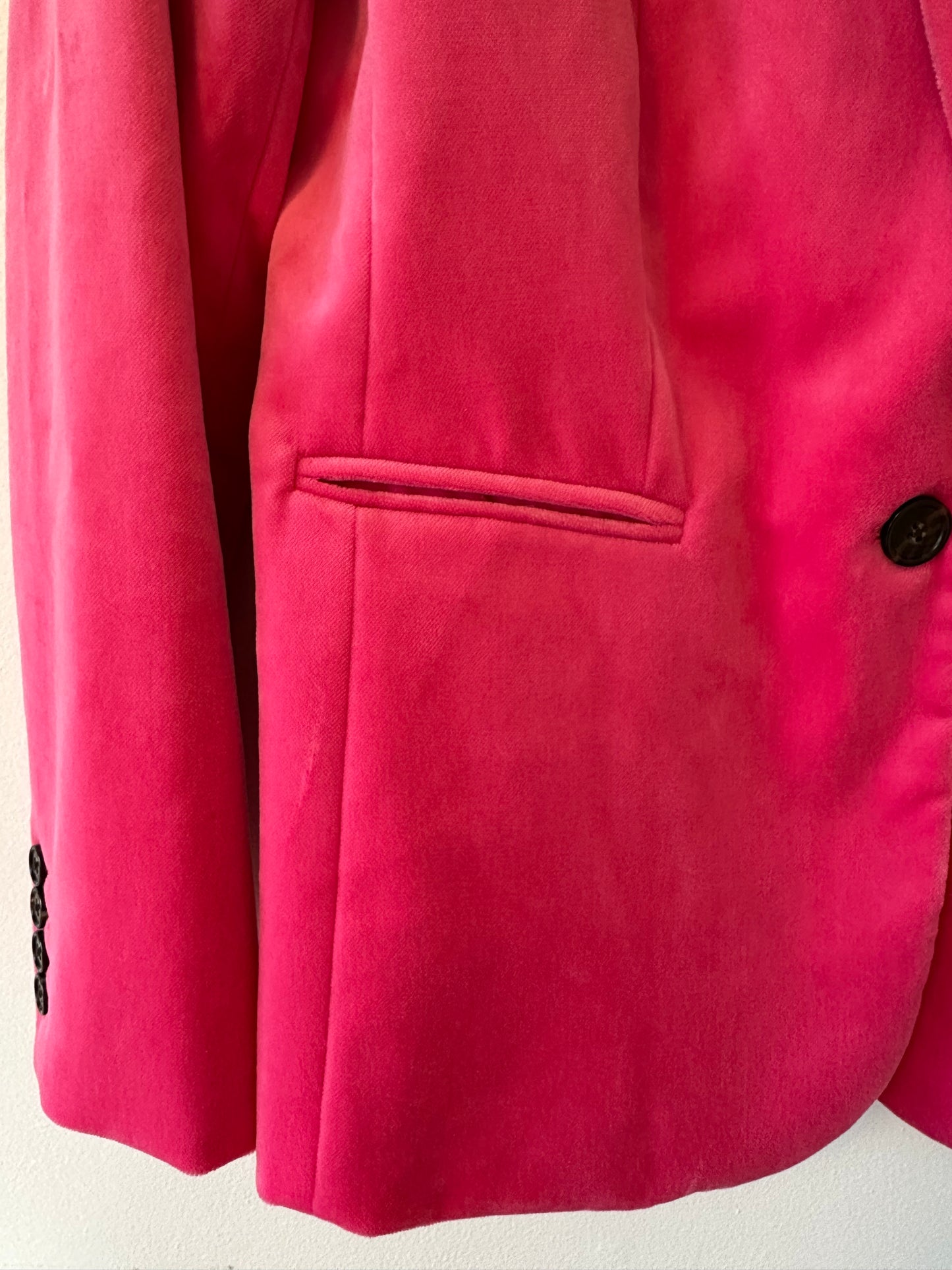 J. Crew Women's Pink Velvet Blazer Size 4