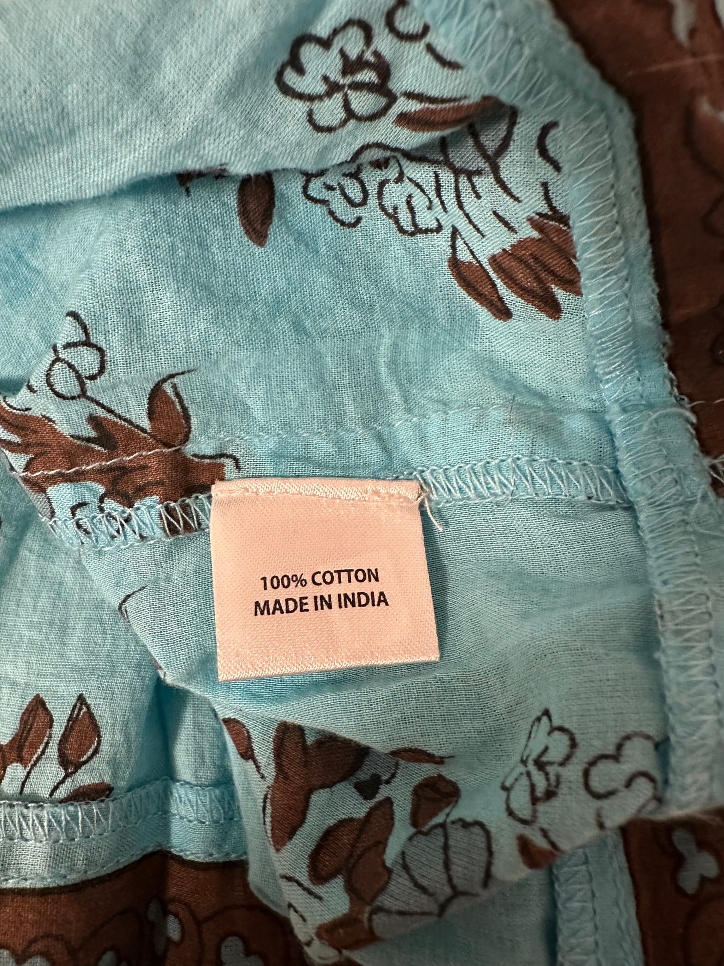 Tuckernuck Tropical Turquoise Bouquet Salty Paloma Sleeveless Caftan Dress | Size XL