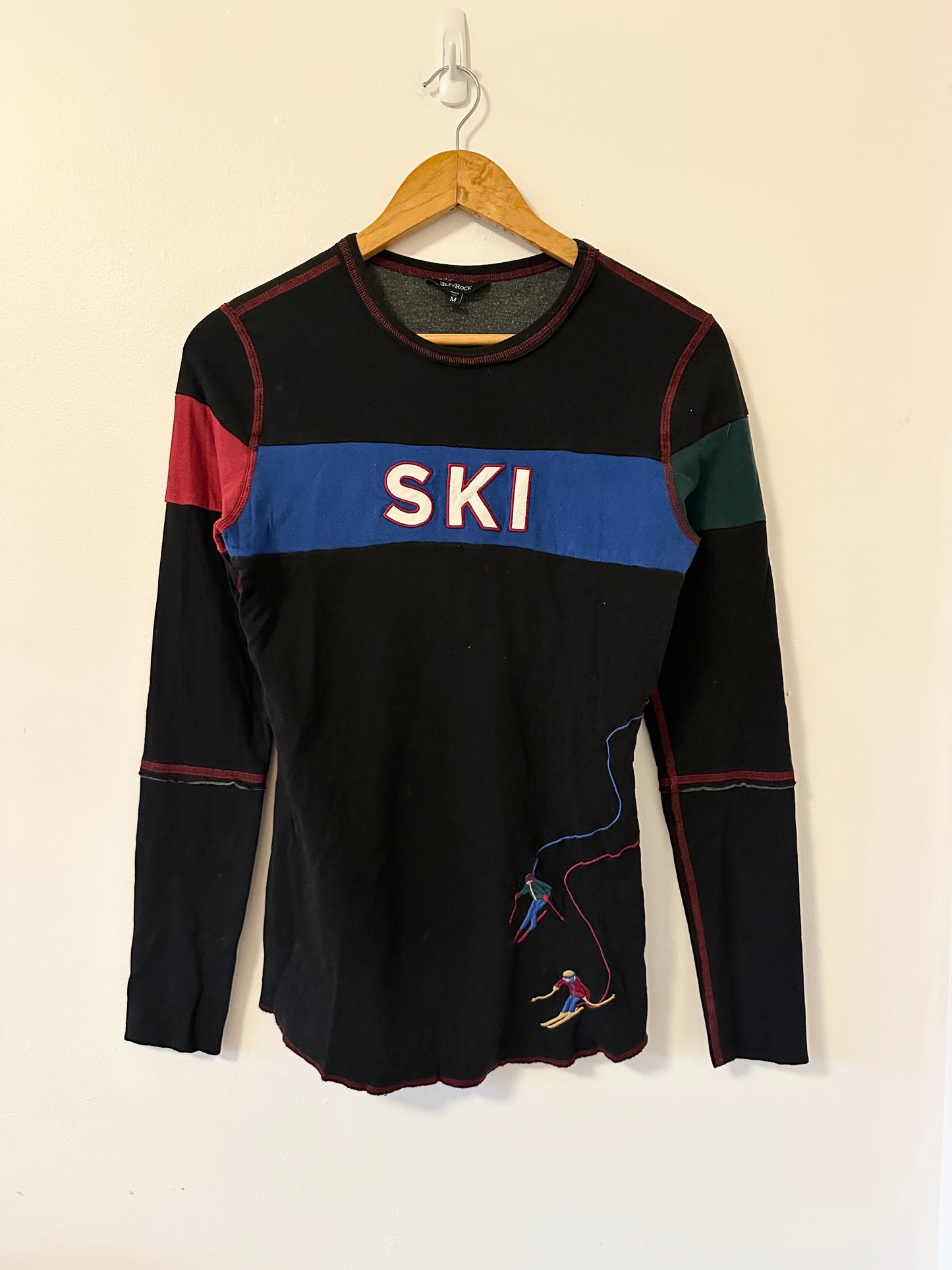 Alp N Rock “Retro Apres Crew” Long Sleeve Embroidered Shirt | Size Medium