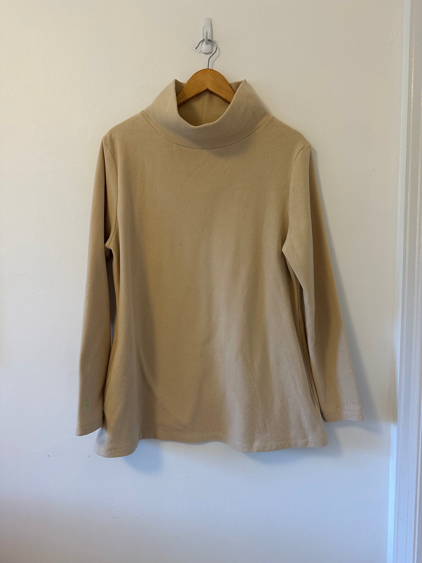 Dudley Stephens - Beige Fleece Greenpoint Turtleneck | Size XL