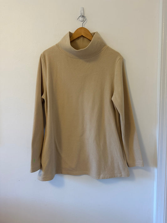 Dudley Stephens - Beige Fleece Greenpoint Turtleneck | Size XL