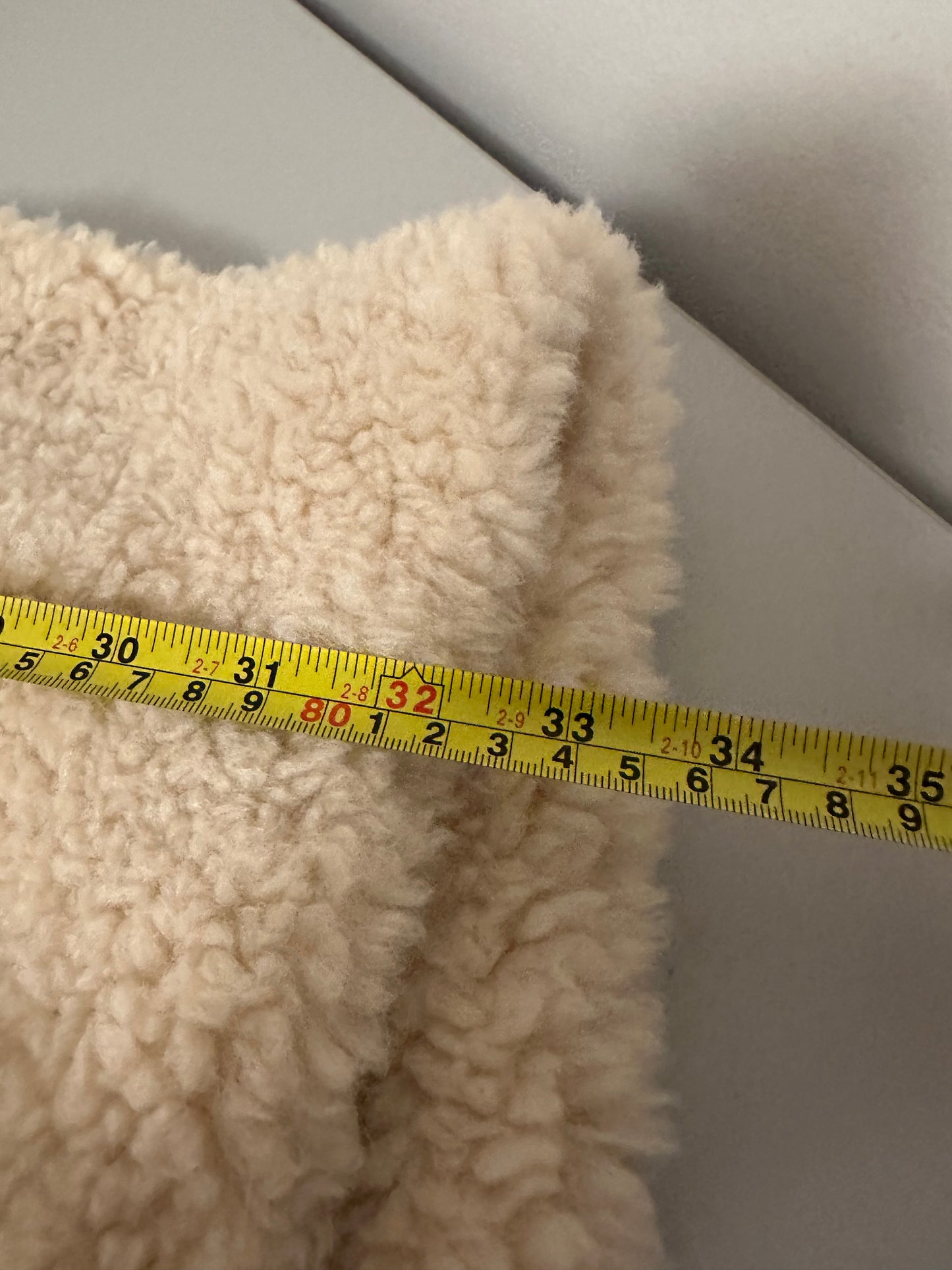 Banana Republic Oversized Sherpa Cocoon Coat in Cream | Size Small