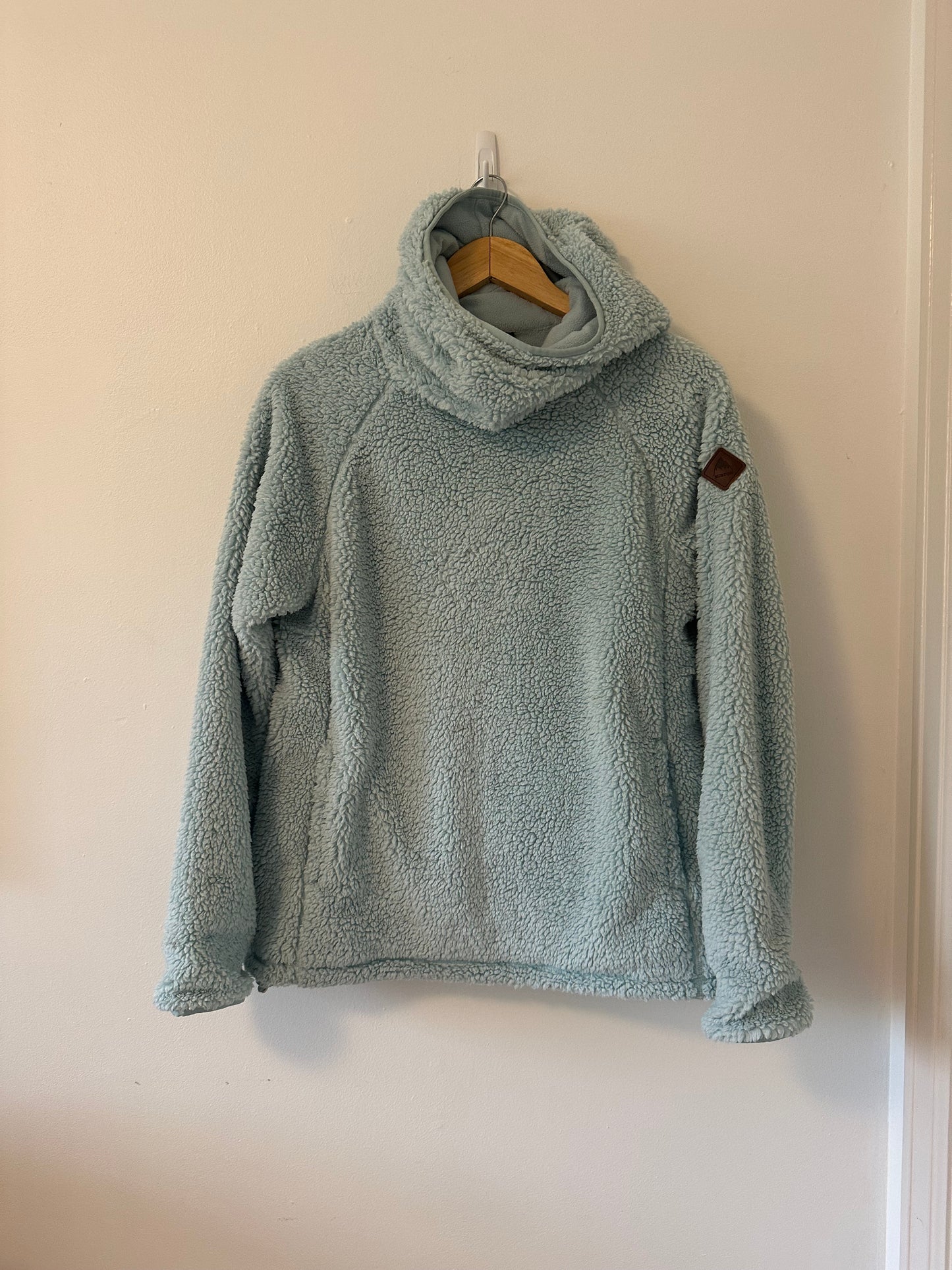 Burton Lynx Light Blue Sherpa Fleece Jacket | Size Medium