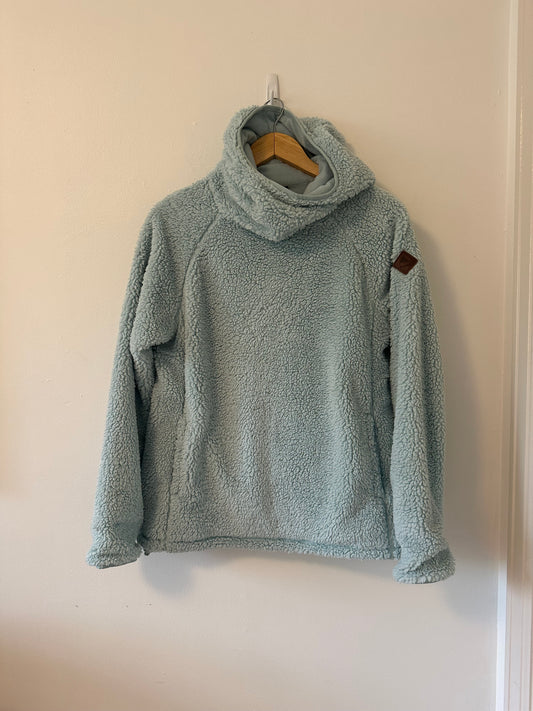 Burton Lynx Light Blue Sherpa Fleece Jacket | Size Medium