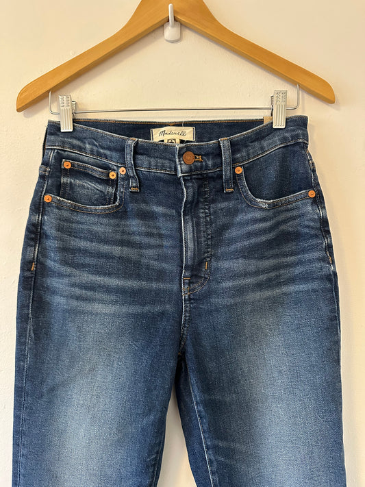 NWT Madewell Slim Demi Bootcut Classic Blue Women's Jeans | Size 26