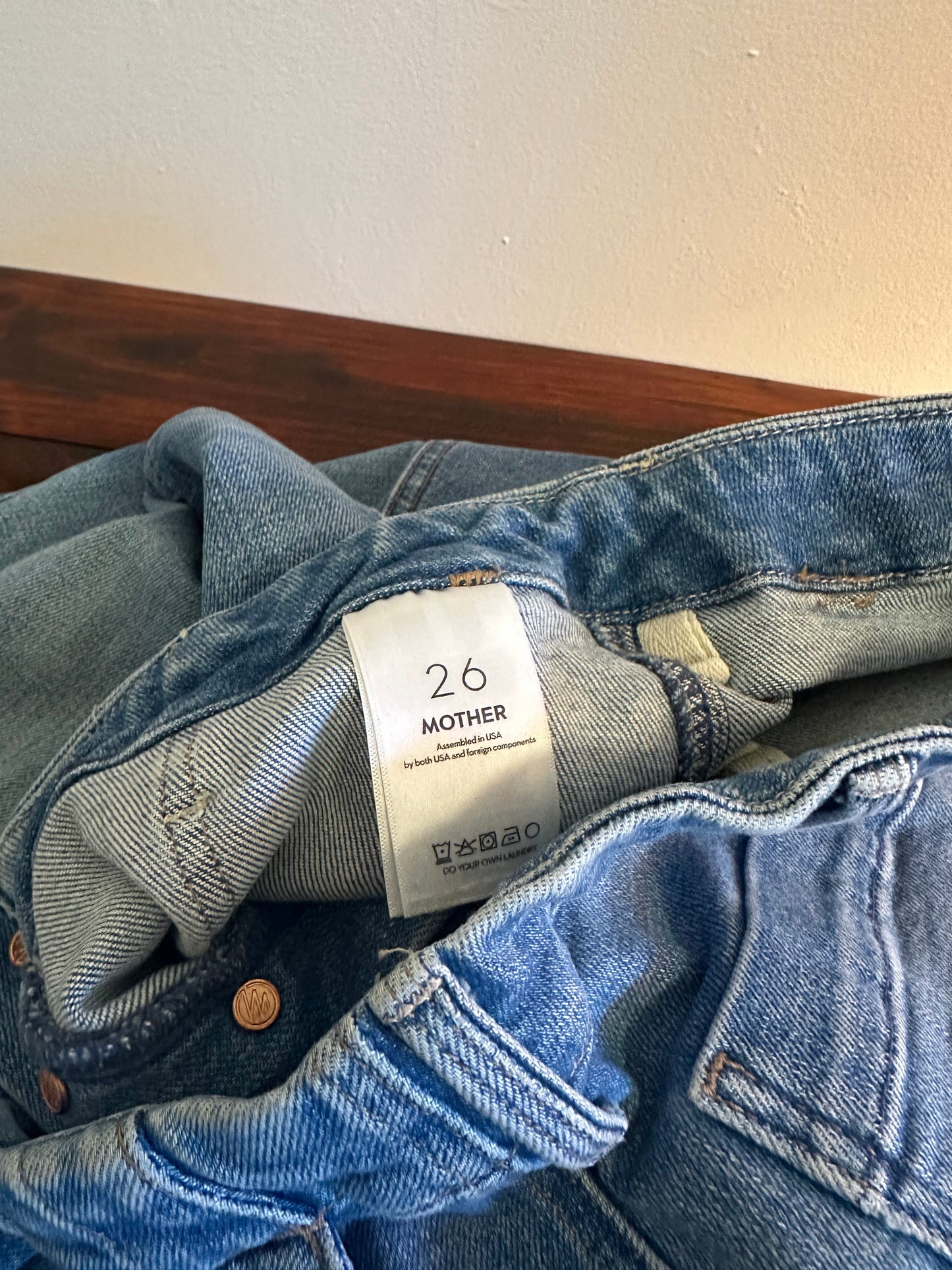 MOTHER The Patch Pocket Private Flood In Flag Me Down - Size 26