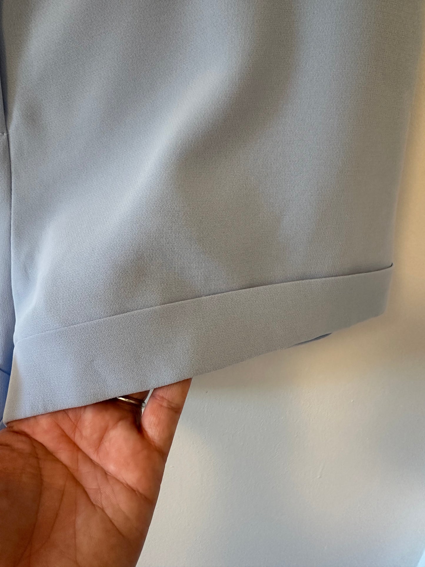 Cinq a Sept Light Blue Cuffed Women's Shorts - Size 10