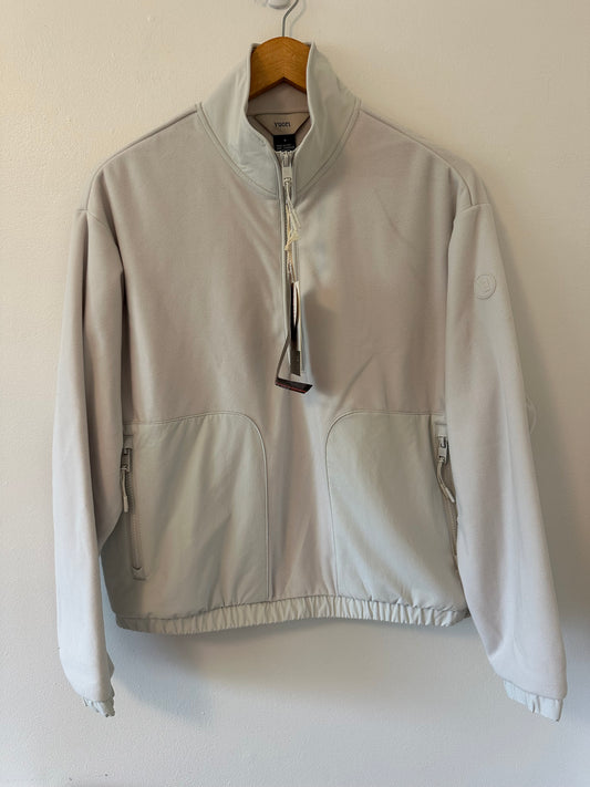 Vuori Aspen Half Zip Jacket in Salt - Size Small