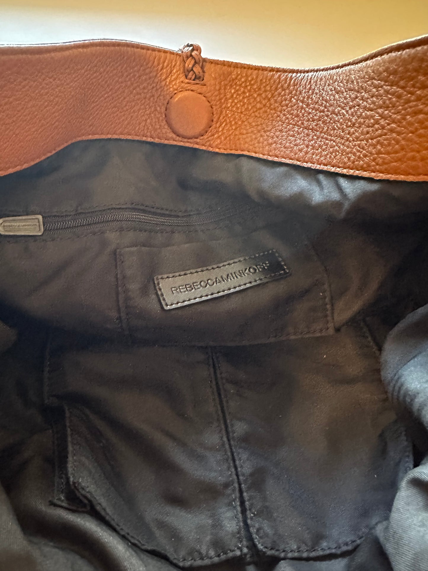 Rebecca Minkoff Isobel Hobo Bag in Almond Brown Leather