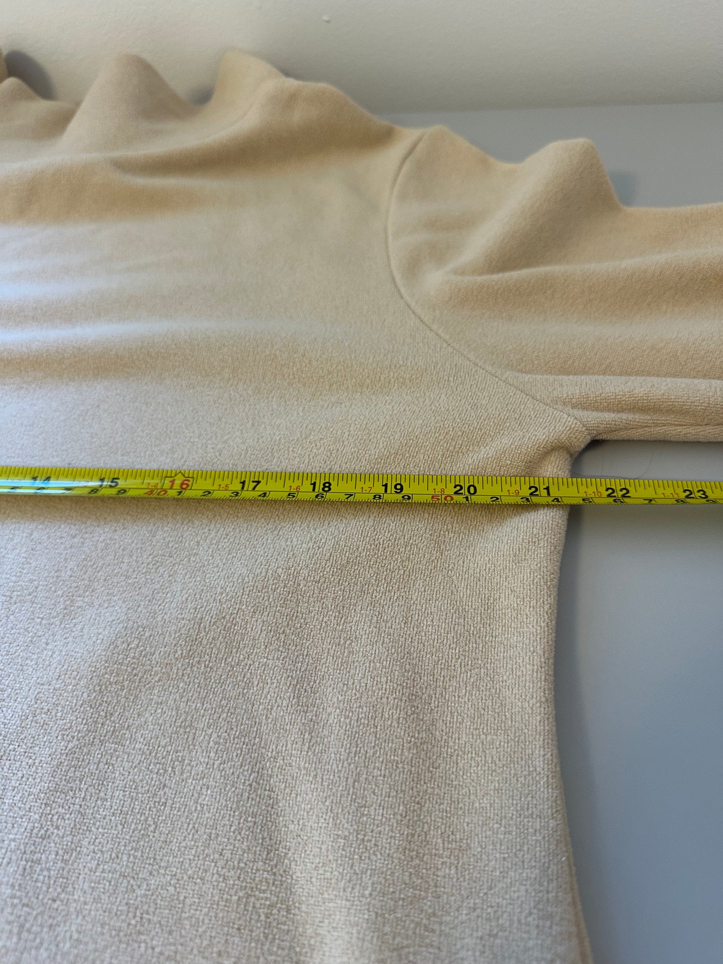 Dudley Stephens - Beige Fleece Greenpoint Turtleneck | Size XL