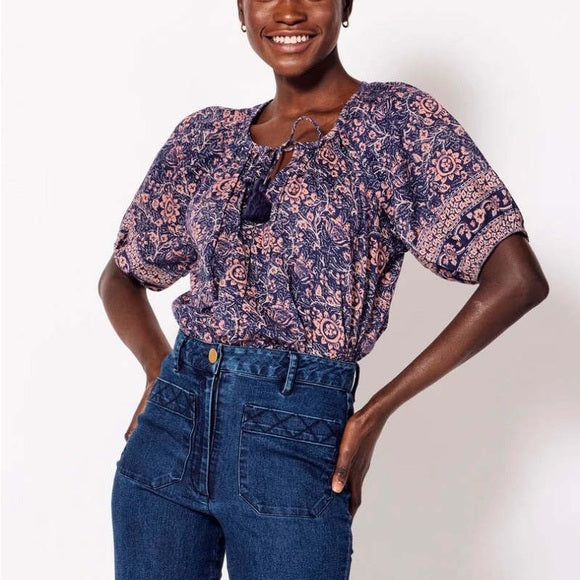 Cleobella Johana Blouse in Cecil Print - Size Small