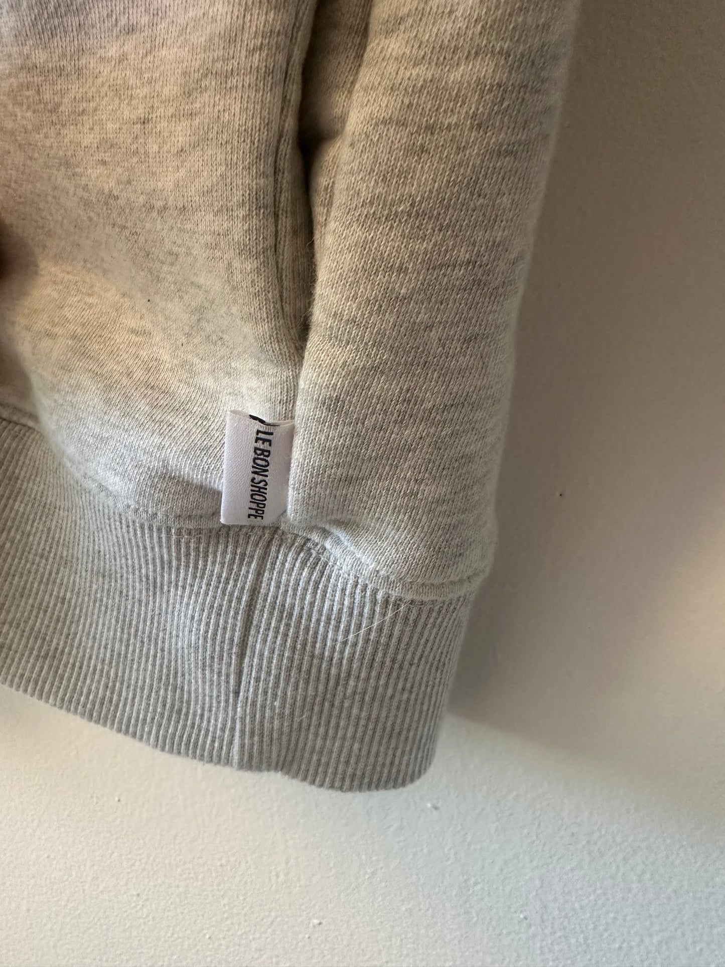 Le Bon Shoppe Noah Fleece Top in Heather Grey - Size Small