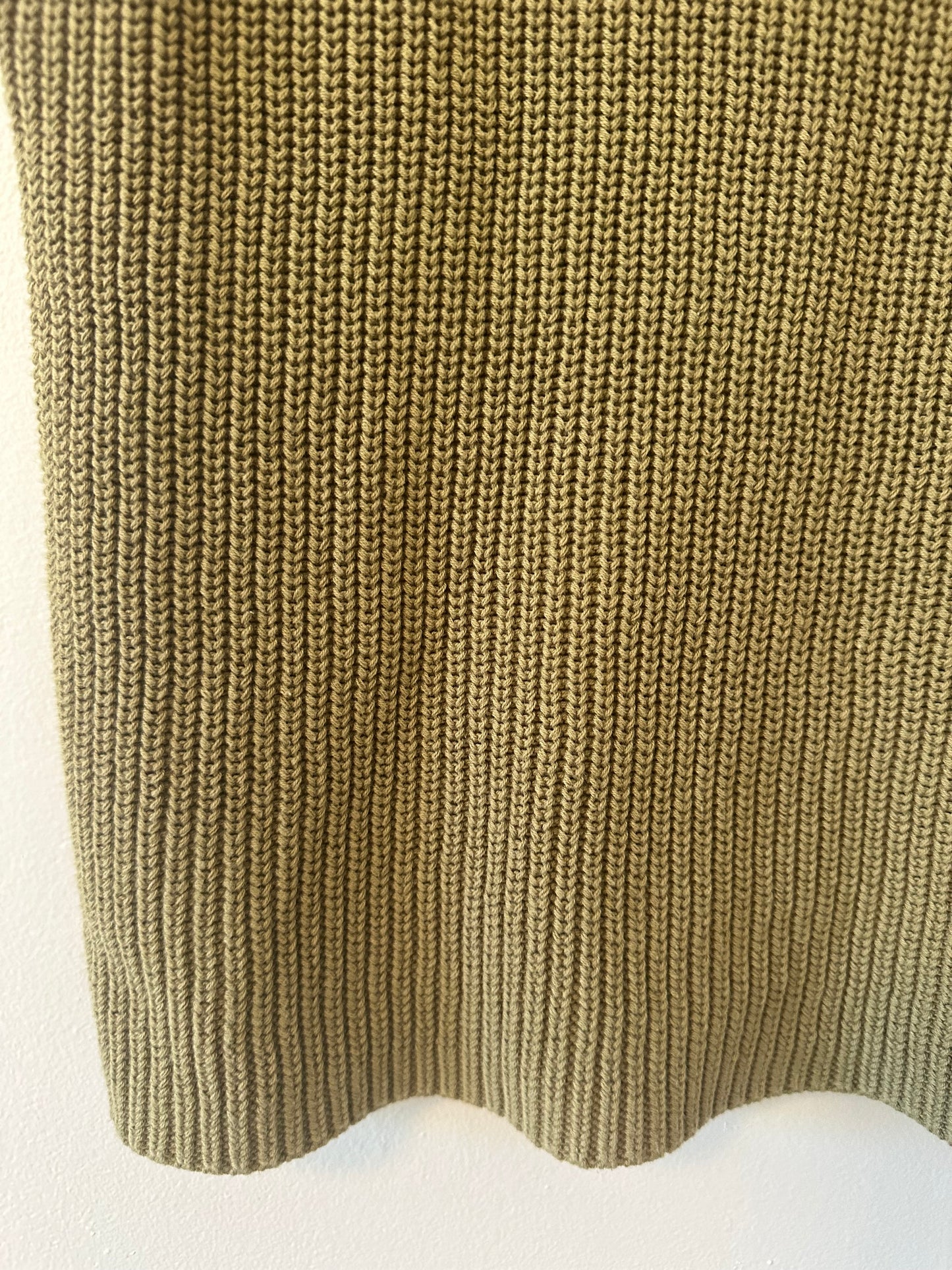 By Together Olive Green Knit Sweater with Pocket - Size Small