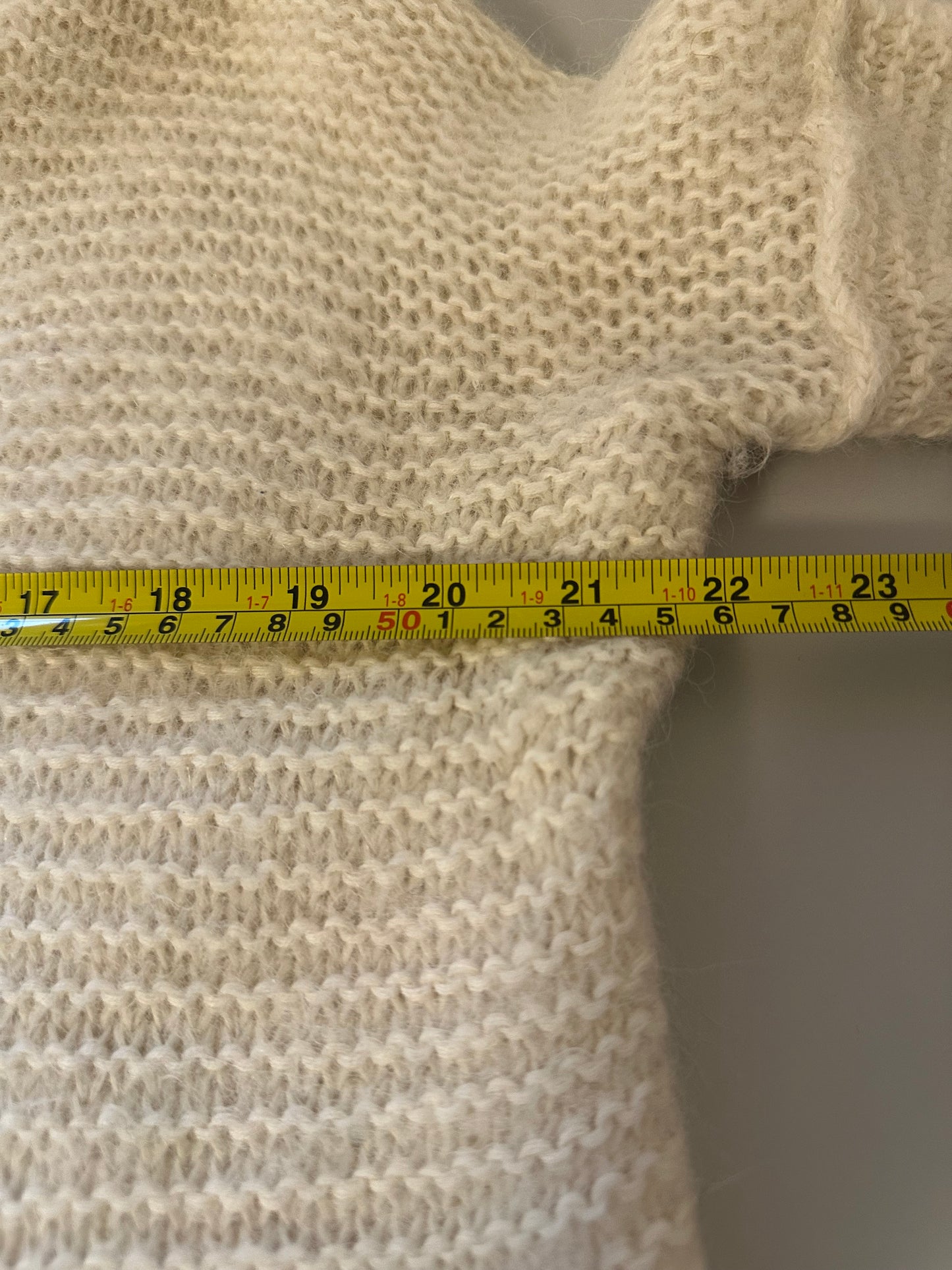 Free People Cream Oversized Sweater - Size XS