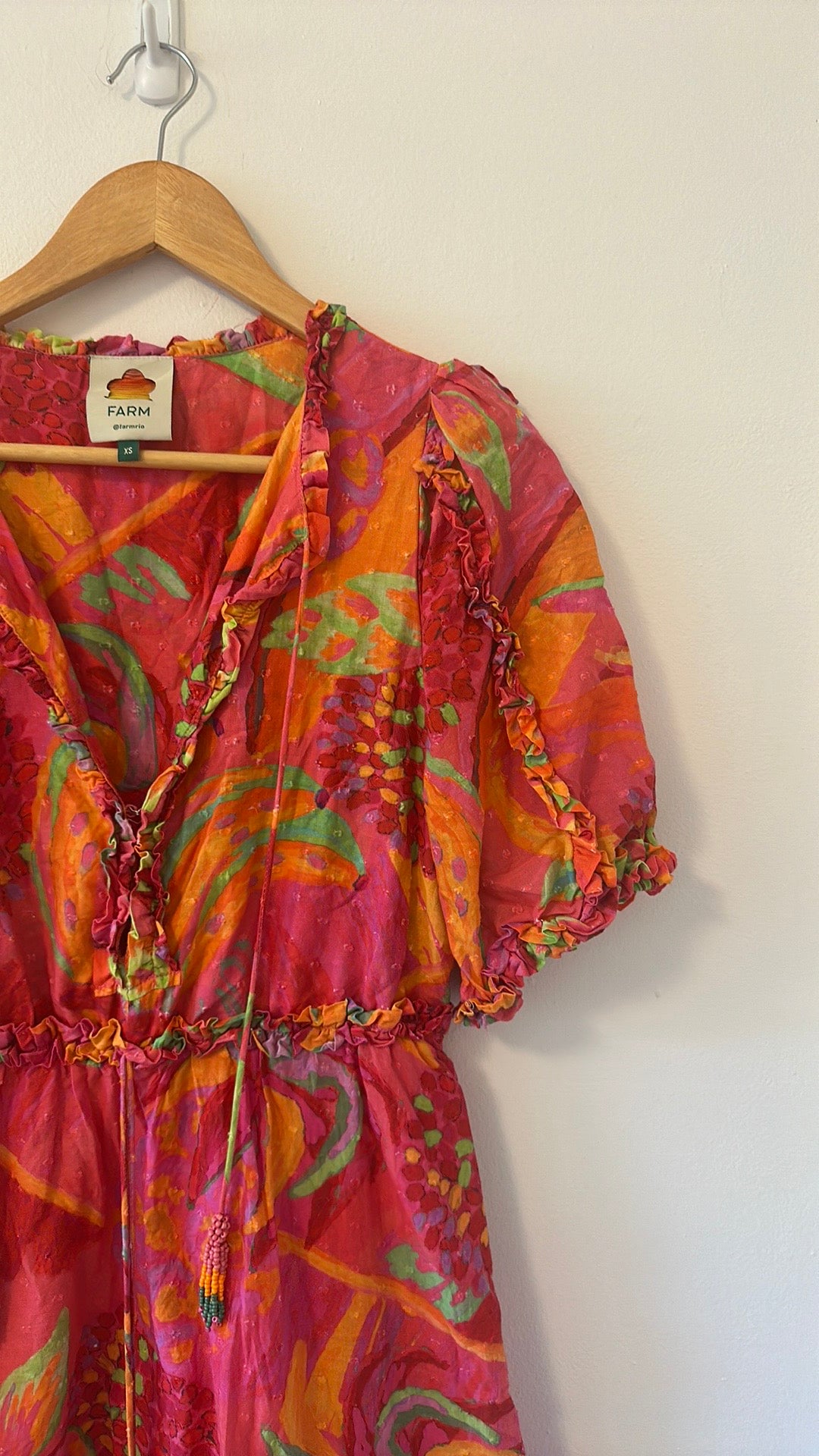 FARM Rio New Fruit Brush Mini Dress Size XS