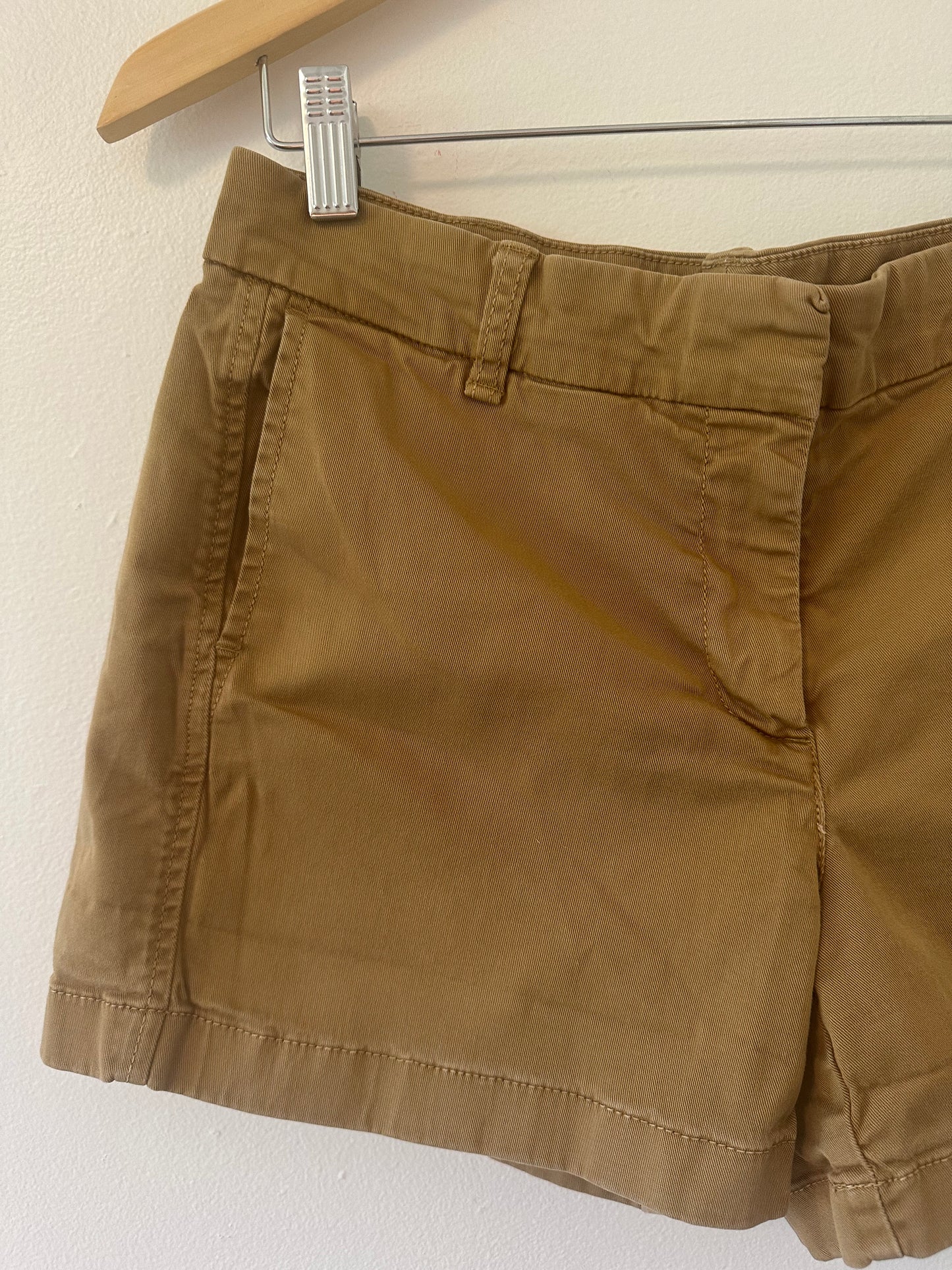 J. Crew Classic Tan Women's Chino Shorts - Size 8