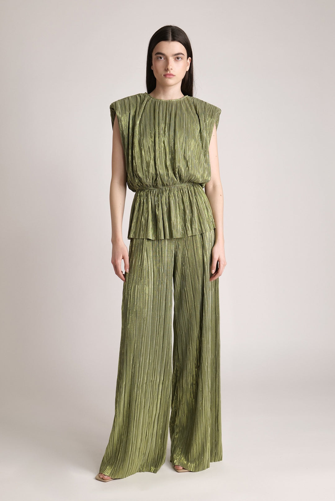 Sabina Musayev Olive Green Wide Leg Liroy Pants - Size Medium