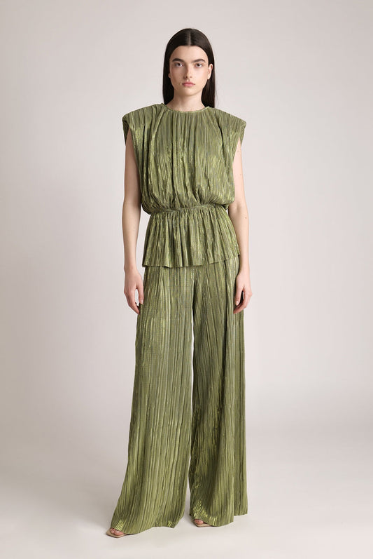 Sabina Musayev Olive Green Wide Leg Liroy Pants - Size Medium