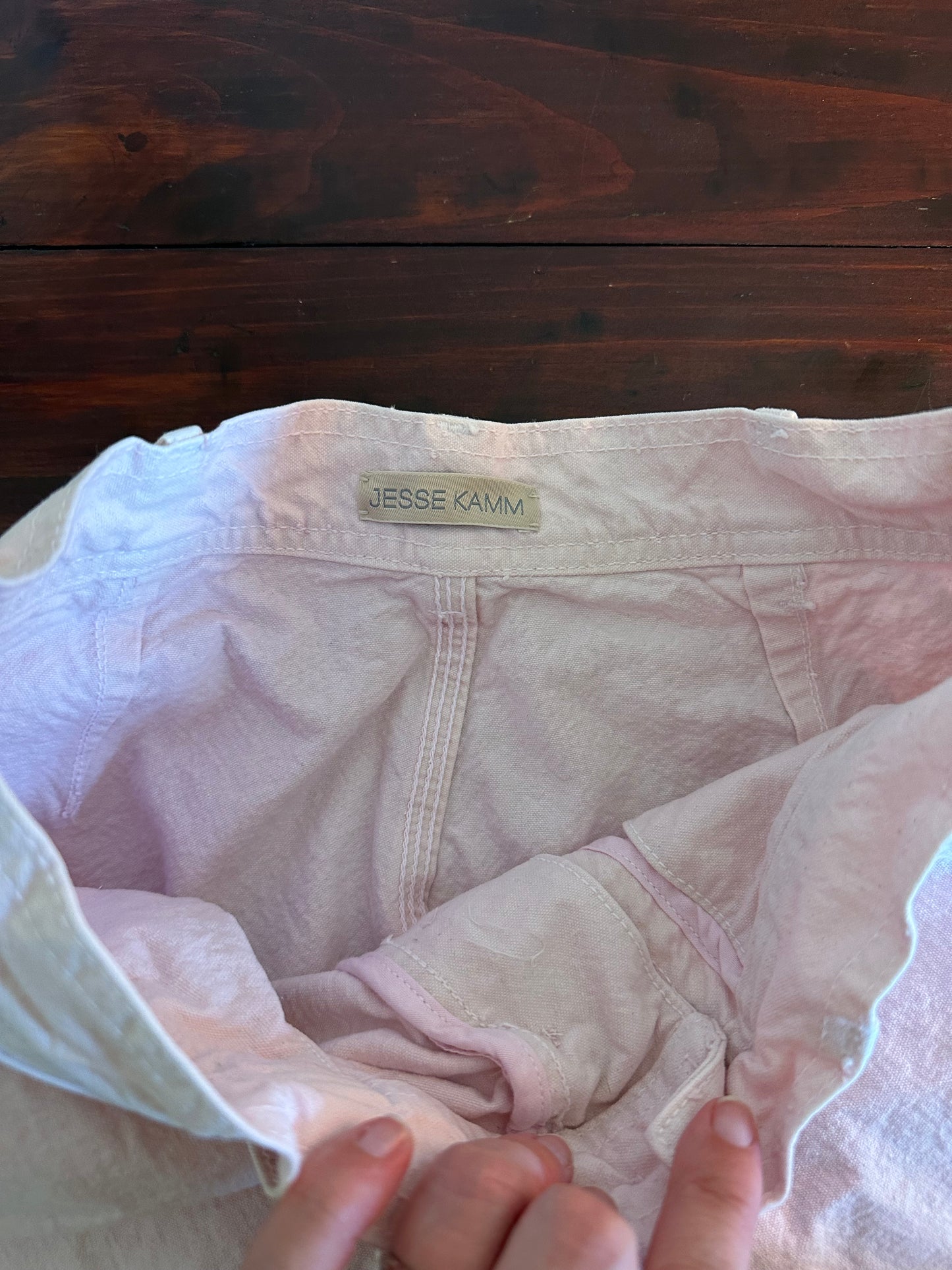 Jesse Kamm Women's Pink Wide-Leg Sailor Pants Size 6