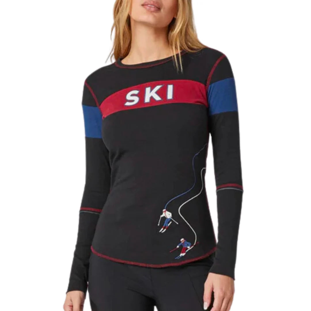 Alp N Rock “Retro Apres Crew” Long Sleeve Embroidered Shirt | Size Medium