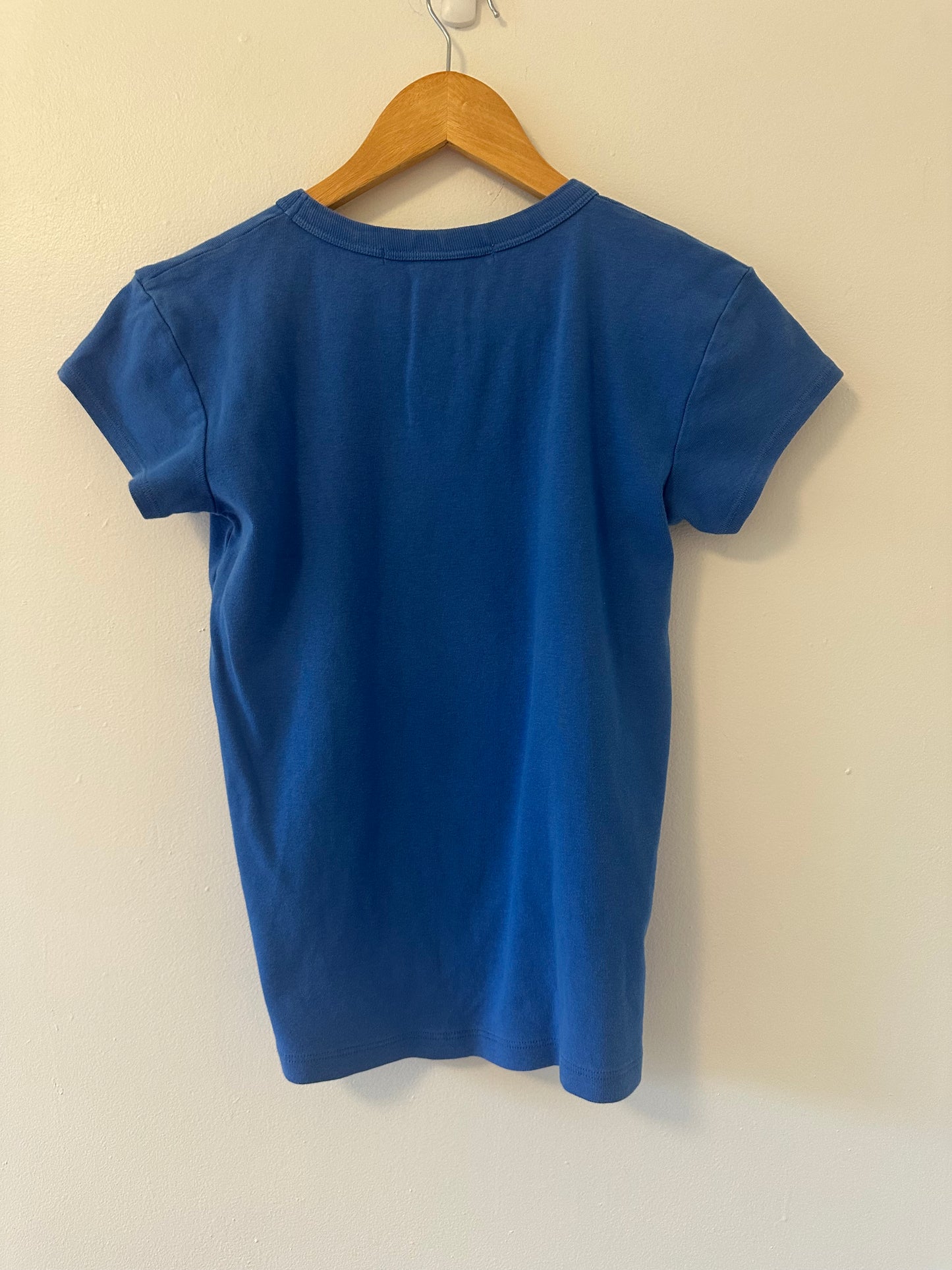 Michael Stars Classic Short Sleeve T-Shirt Top in Blue - Size OS