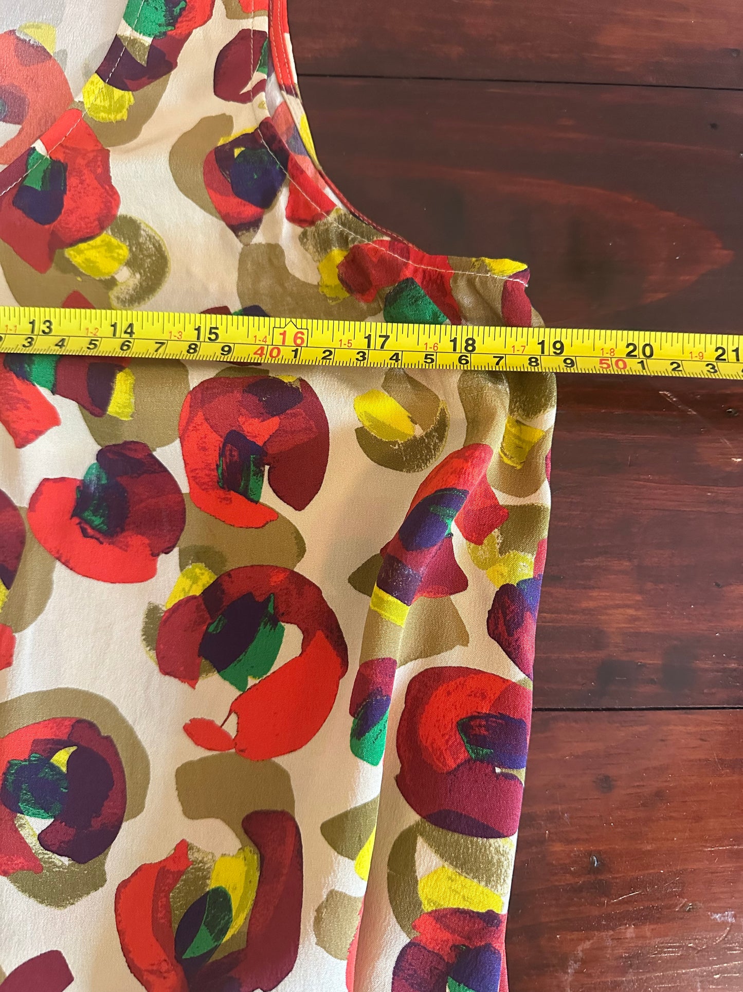 M.M. LaFleur New York Poppy Floral Tank Top - Size Medium