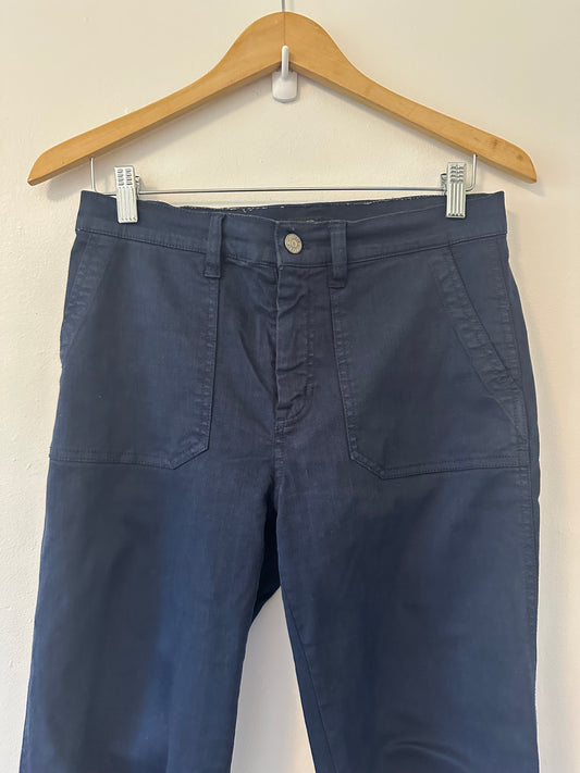J. Crew - Vintage Straight Navy Blue Cargo Pants with Patch Pockets | Size 28