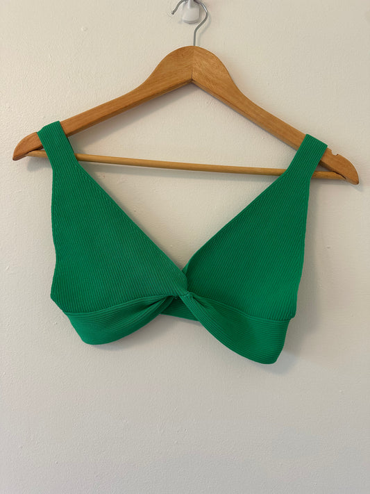 Zara Cropped Ribbed Top - Size Medium