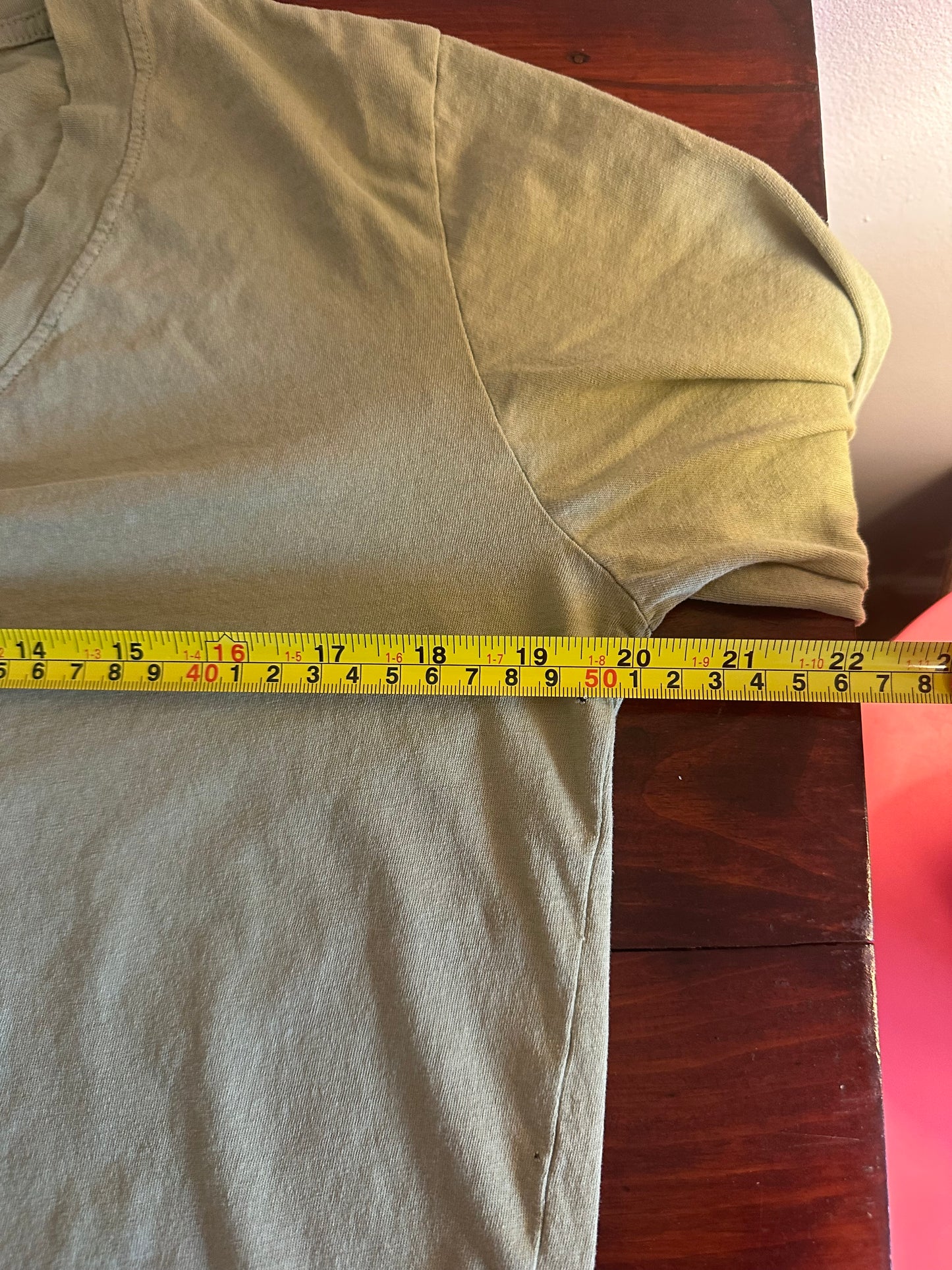 Perfect White Tee Sinatra V-Neck Long Sleeve T-Shirt Top - Size Medium