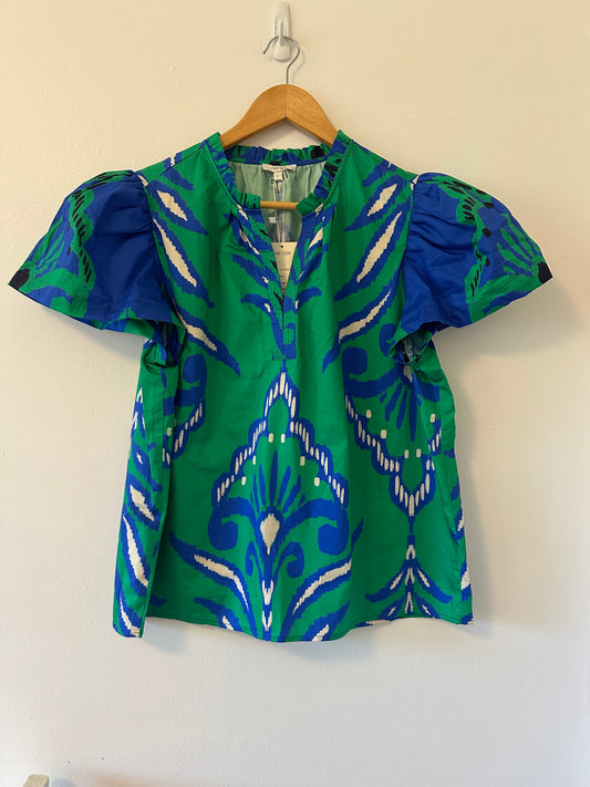 Tyler Boe Jenna Cotton Graphic Top Size Large