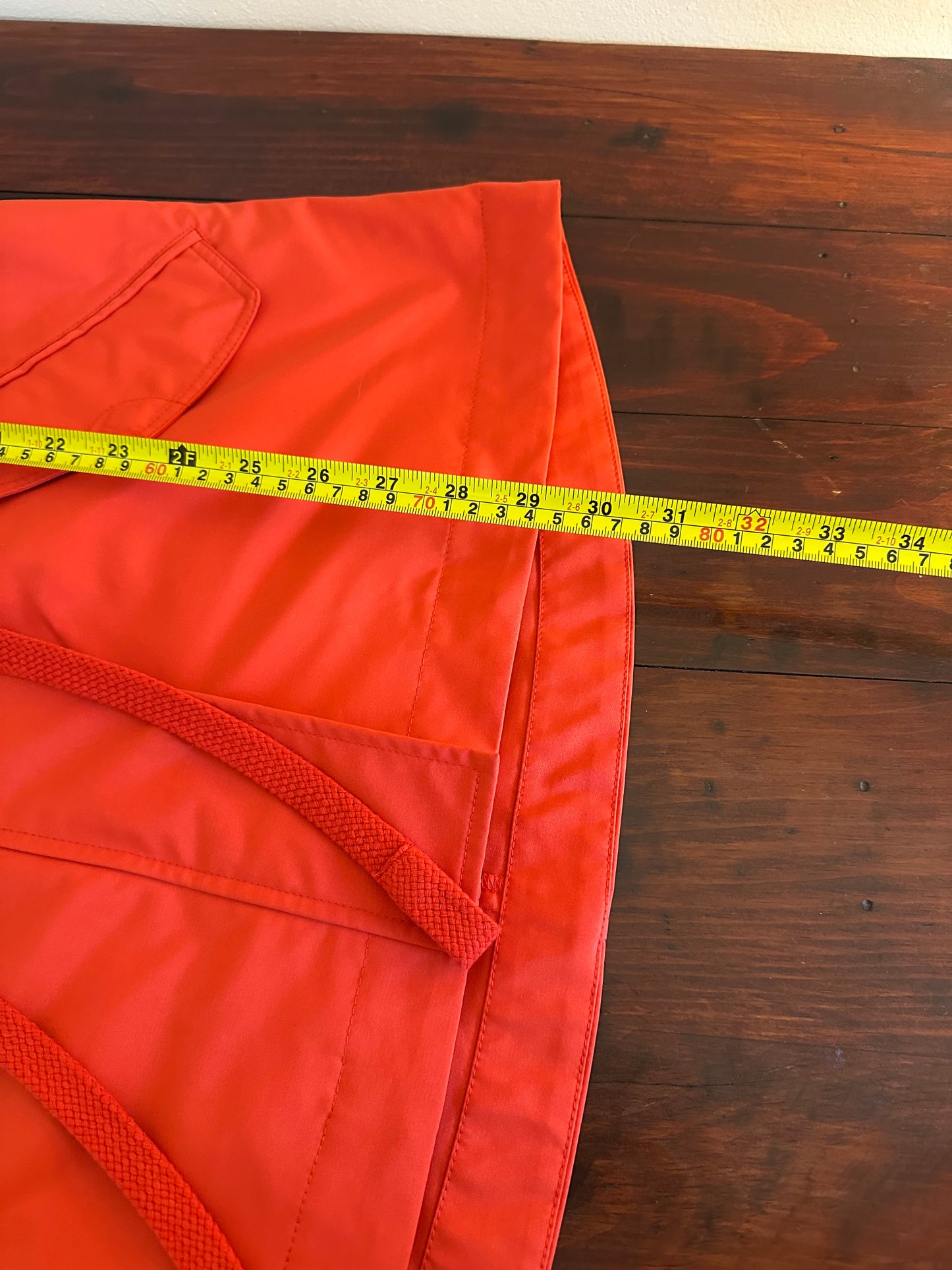 NWT Lilla P Poppy Red Hi Low Anorak Rain Jacket - Size XS