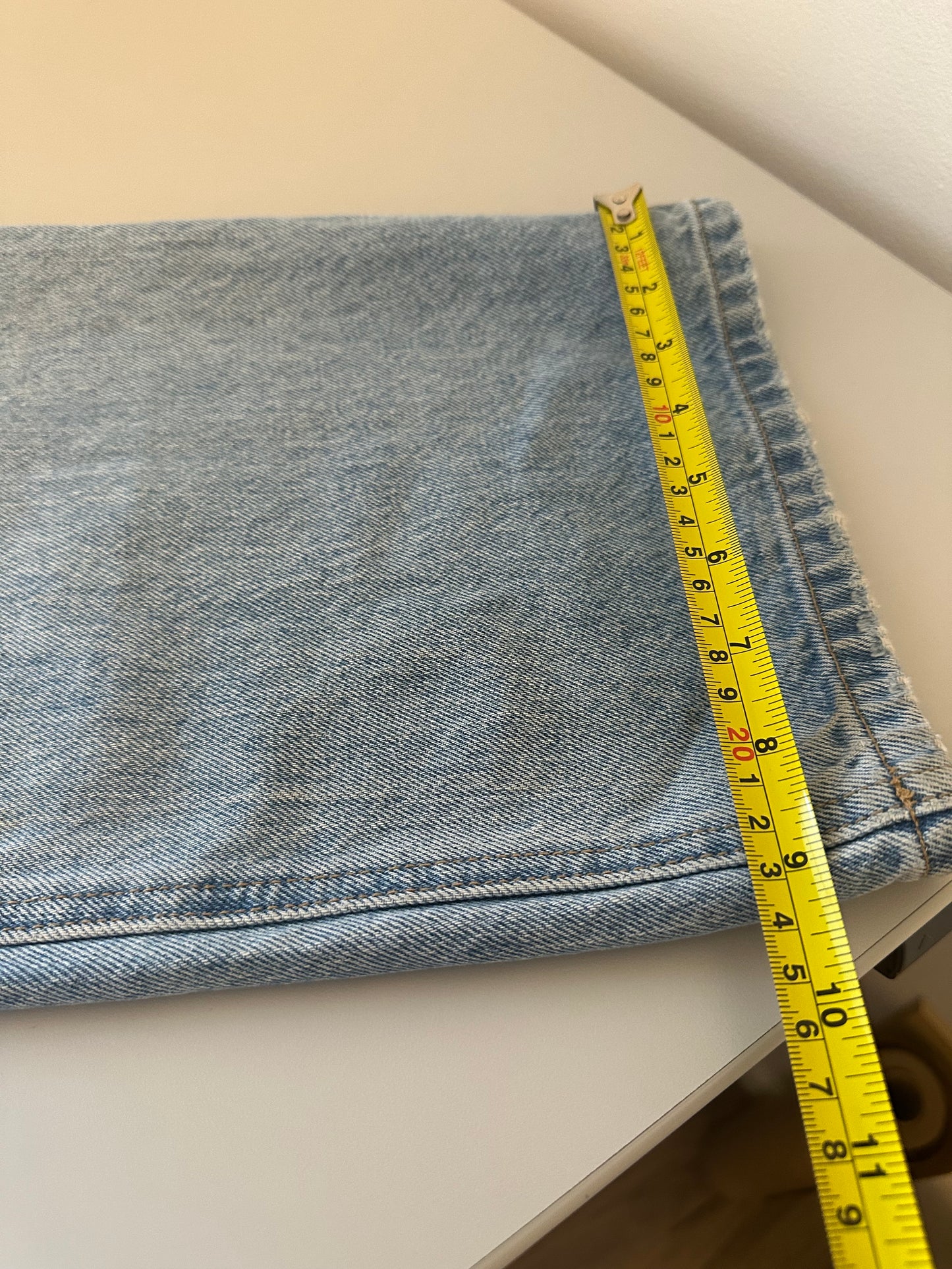 Just Black Light Blue Wide Leg Cotton Denim Jeans | Size 27