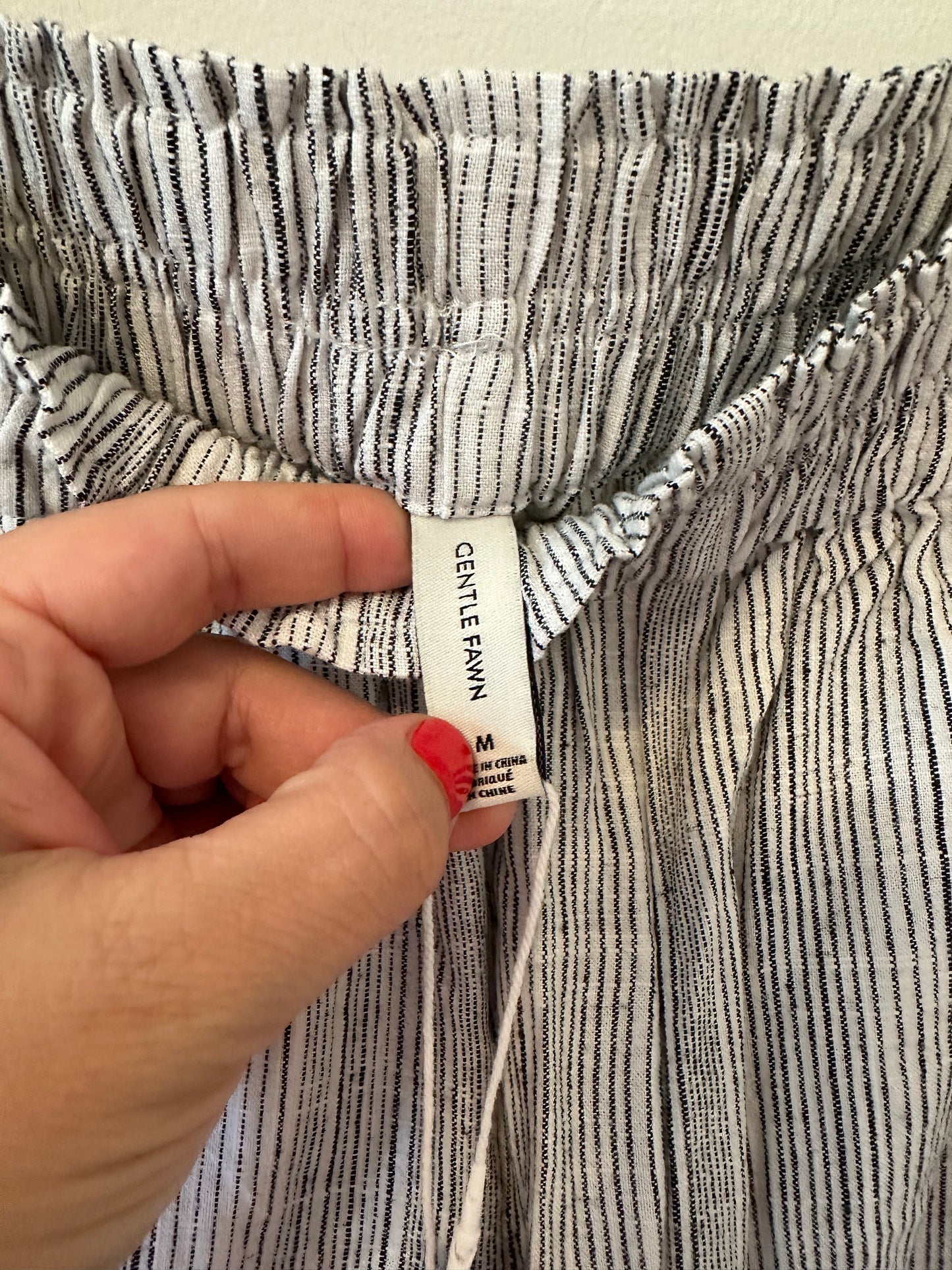 Gentle Fawn New Shore Shorts in Black Stripe - Size Medium