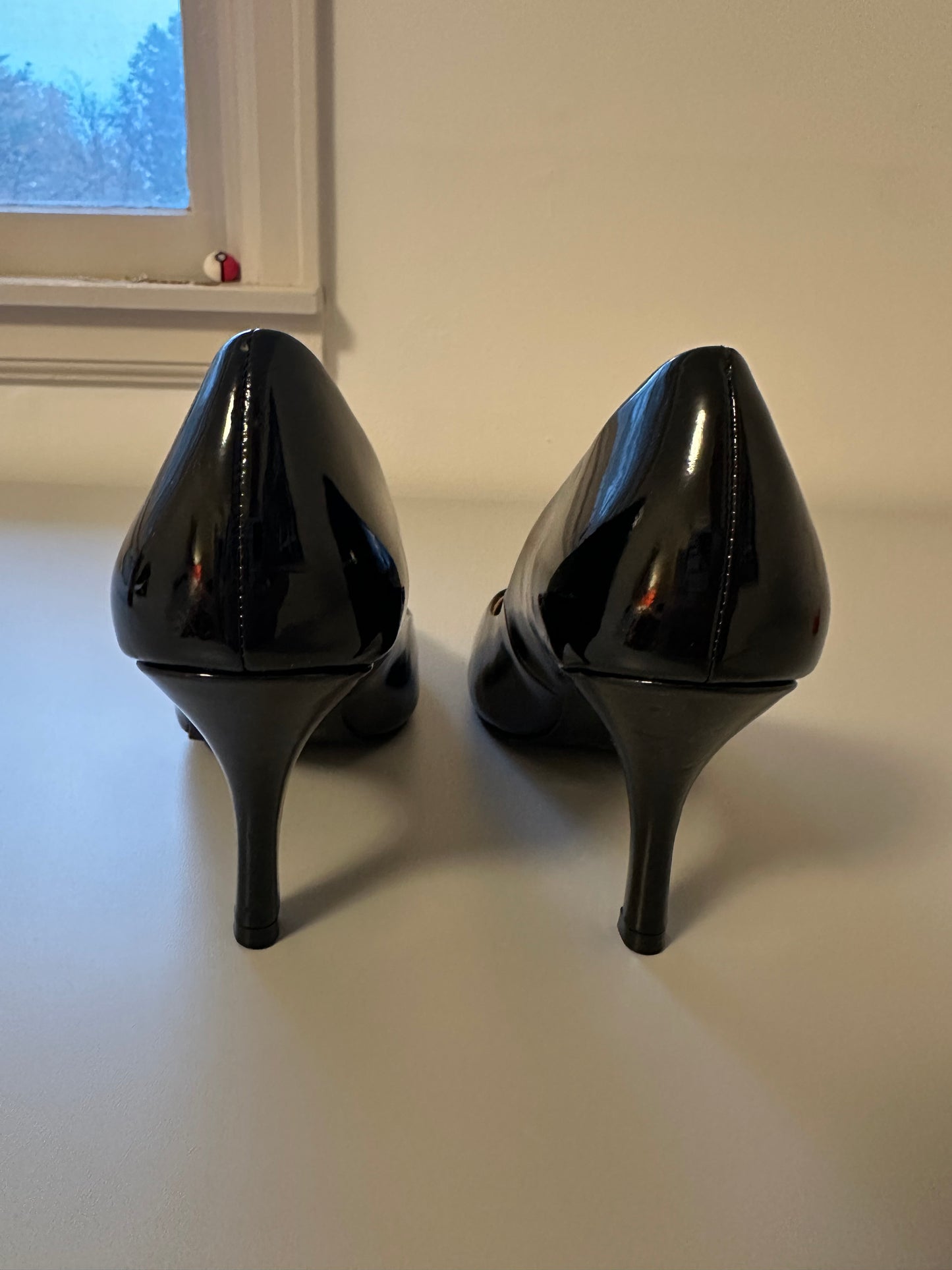 New Chinese Laundry Patent Leather Black Pump Heels | Size 9.5