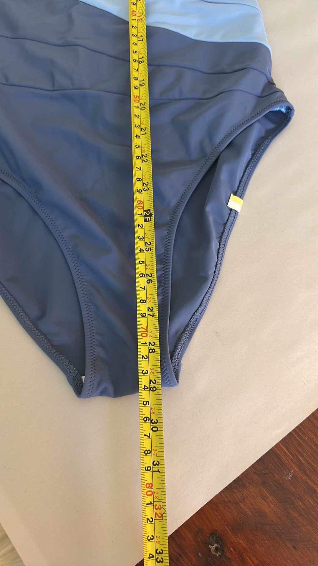 Summersalt The Sidestroke in Sky & Blue Mountain & White Sand - Size 6LT