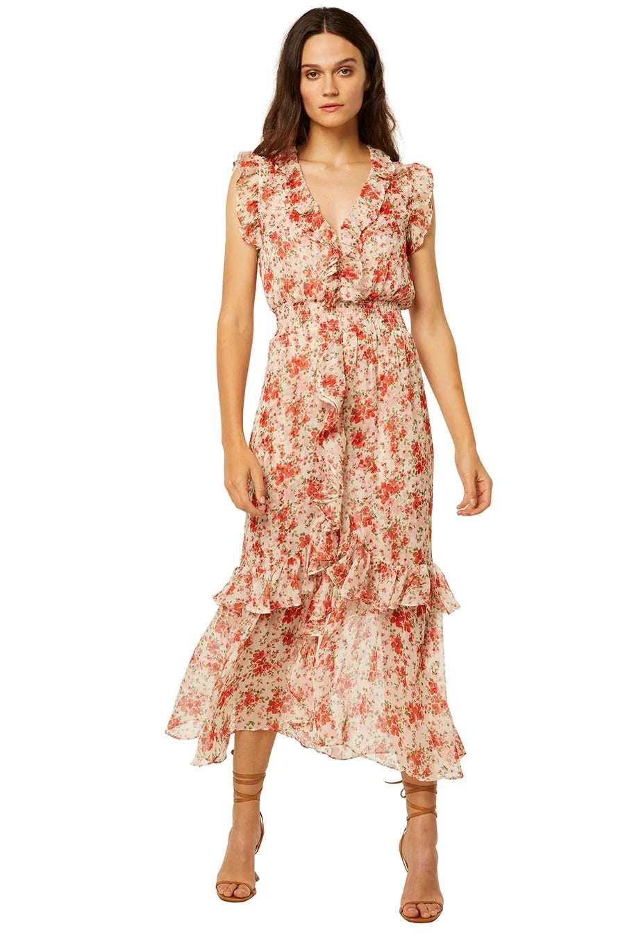 Misa Kidada Dress in Poppy Allover Size S