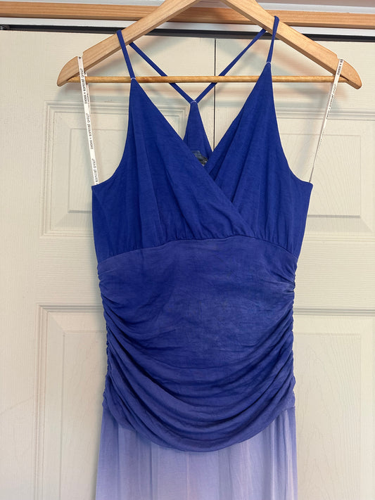 Young Fabulous and Broke Blue and Purple Ombre Maxi Dress Size XS