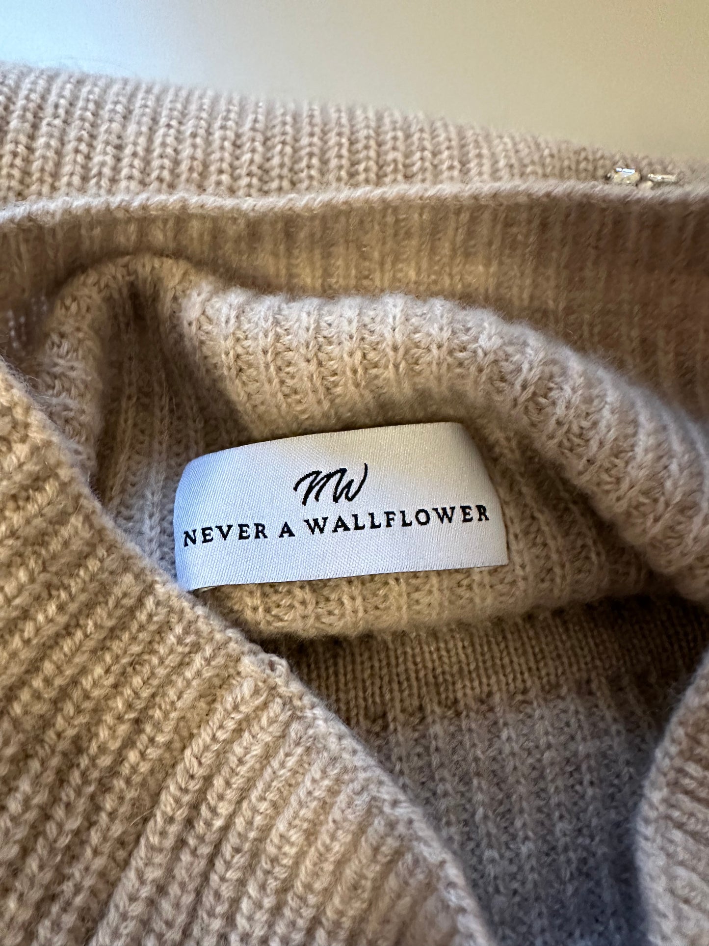 Never a Wallflower Seeing Stars Relaxed Fit Turtleneck Sweater | Size Large