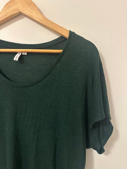 & Other Stories Forest Green Short Sleeve Tee | Size 8