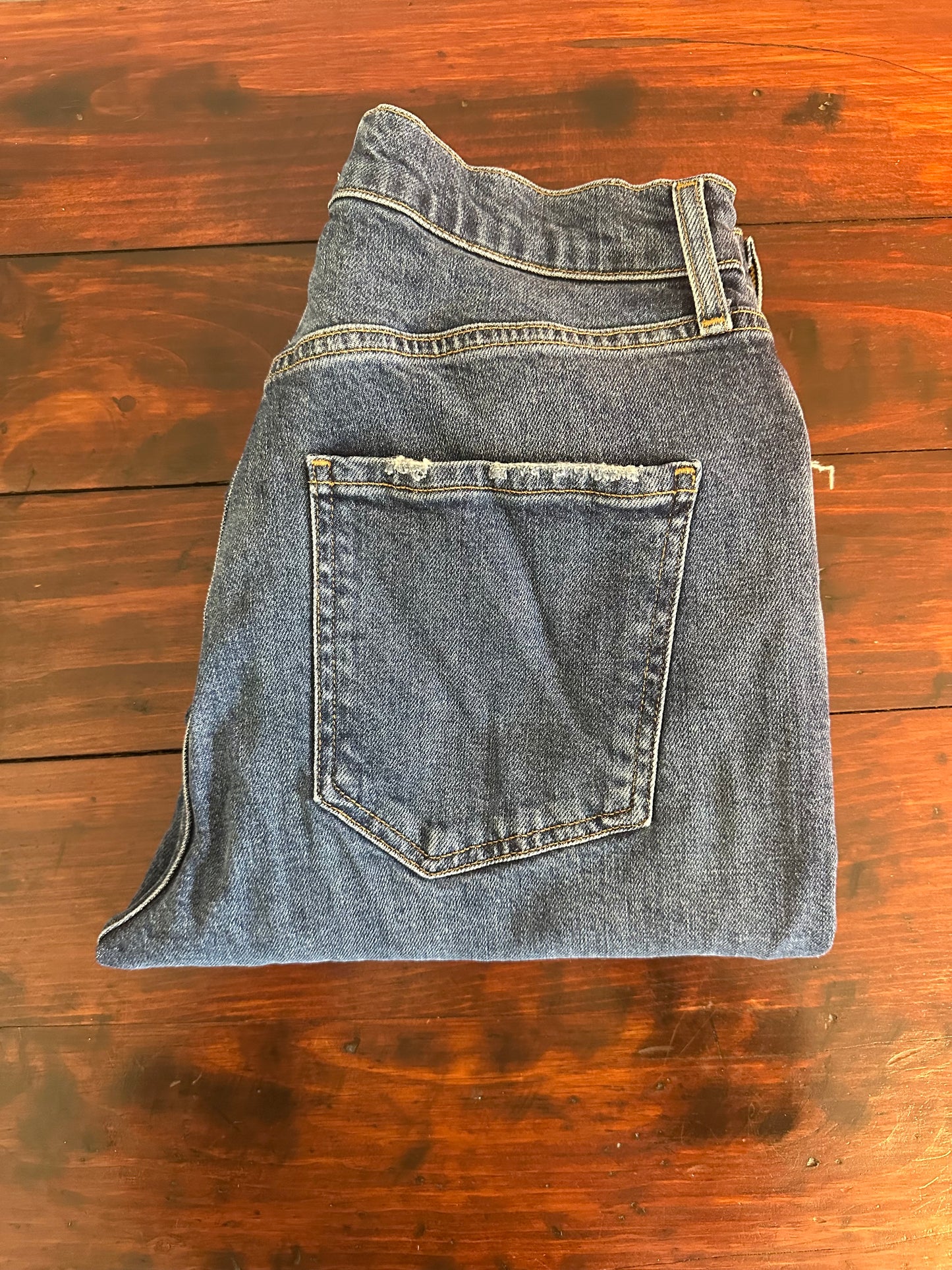 AGOLDE Riley Blue Denim Straight Leg Jeans Size 27