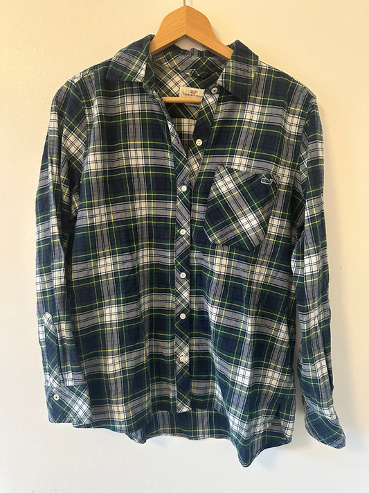 Vineyard Vines Plaid Relaxed Fit Button Down Shirt Size 4