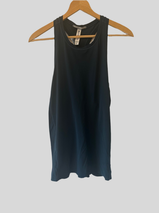 Athleta Dark Blue Racerback Tank Size Small Tall