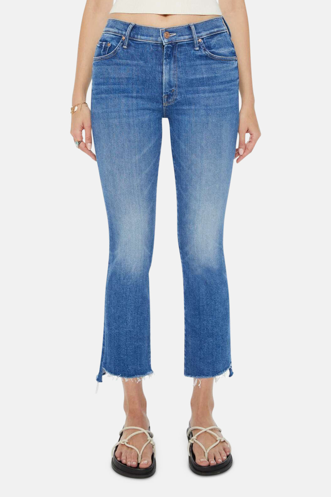 MOTHER The Insider Crop Step Jeans in Different Strokes | Size 30